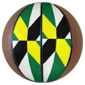 Fullsize Basketball met vlag van Monterey, VS Basketbal (Verticaal)