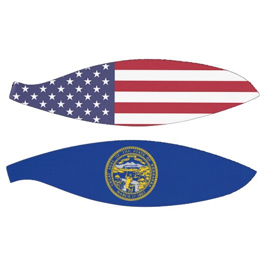 Fullsize Basketball met vlag van Nebraska, VS Basketbal (Panelen)