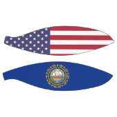 Fullsize Basketball met vlag van New Hampshire USA Mini Basketbal (Panelen)
