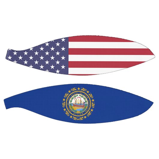 Fullsize Basketball met vlag van New Hampshire USA Mini Basketbal (Panelen)