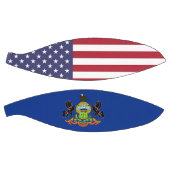 Fullsize Basketball met vlag van Pennsylvania, VS Mini Basketbal (Panelen)