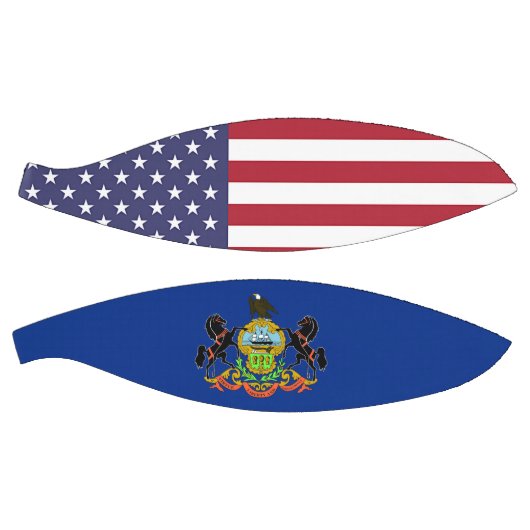 Fullsize Basketball met vlag van Pennsylvania, VS Mini Basketbal (Panelen)