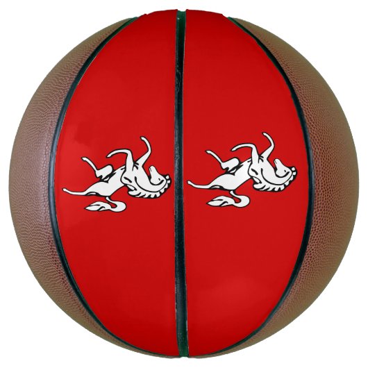 Fullsize Basketball with Flag of Kent County Basketbal (Verticaal)