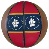 Fullsize Basketball with Flag of Mississippi, USA Basketbal (Verticaal)