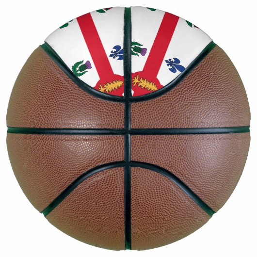Fullsize Basketball with Flag of Montreal Basketbal (Rechts)