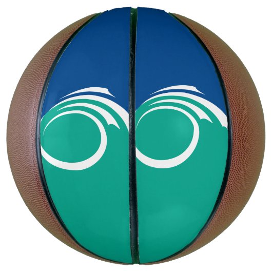 Fullsize Basketball with Flag of Ottawa Basketbal (Verticaal)