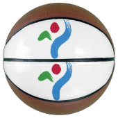 Fullsize Basketball with Flag of Seoul Basketbal (Voorkant)