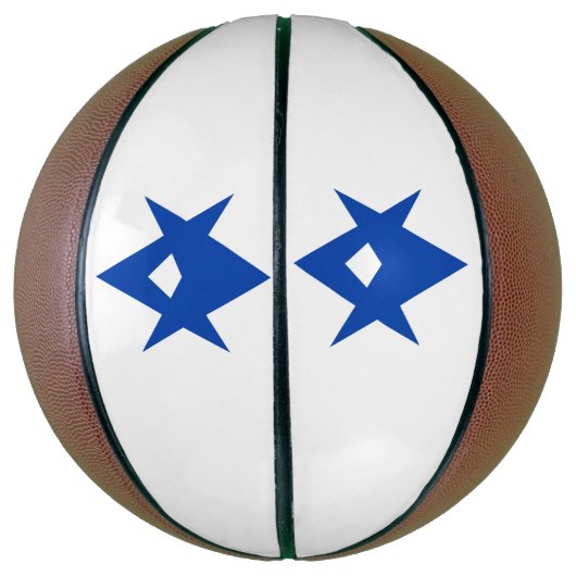 Fullsize Basketball with Flag of Toyota City Basketbal (Verticaal)