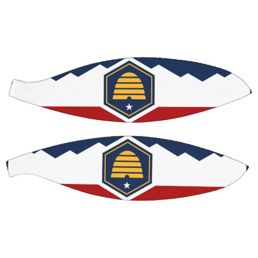 Fullsize Basketball with Flag of Utah, USA Basketbal (Panelen)