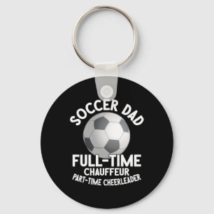 Fulltime chauffeur deeltijd cheerleader Voetbal D Sleutelhanger