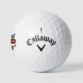 Fulltime golfer - Grappige pensioenofferte Golfballen (Logo)