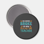 Fulltime leraar Halloween Heks Ontwerp_1 Magneet (Voorkant / Achterkant)