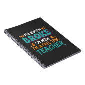 Fulltime leraar Halloween heks ontwerp_1 Notitieboek (Rechterzijde)