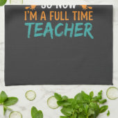 Fulltime leraar Halloween heks ontwerp_1 Theedoek (Gevouwen)