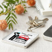 Fulltime Papa, Parttime Chauffeur Busy Vader Sleutelhanger (Zijkant)