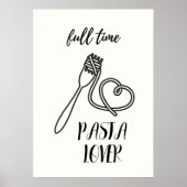 Fulltime pastaliefhebber poster (Voorkant)