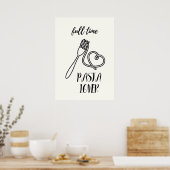 Fulltime pastaliefhebber poster (Keuken)