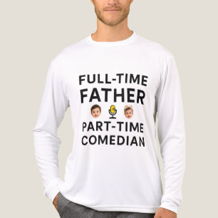 Fulltime Vader Parttime Grappige Komiek Tri-Blend Shirt