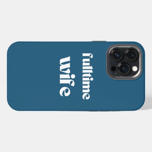 fulltime vrouw | IPhone Hoesje | Blauwgroen iPhone 13 Pro Max Hoesje (Achterkant horizontaal)