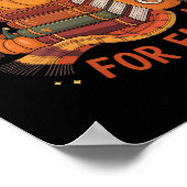 Fully Booked For Fall Books Pumpkin Autumn Thanksg Poster (Hoek)