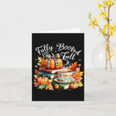 Fully Booked For Fall Cozy Autumn Reading Gift Kaart (Gele Bloem)