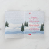 Fully Custom 3 Photo Traditional Folded Xmas Card Bedankkaart (Binnen)