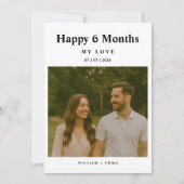 Fully Custom 6 Month Anniversary Card for Couple (Voorkant)