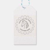 Fully Custom Horse Farm  Cadeaulabel (Achterkant)