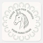Fully Custom Horse Farm Stickers (Voorkant)