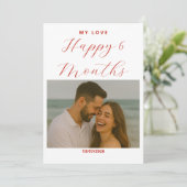 Fully Customizable Anniversary Card for Couple (Staand voorkant)
