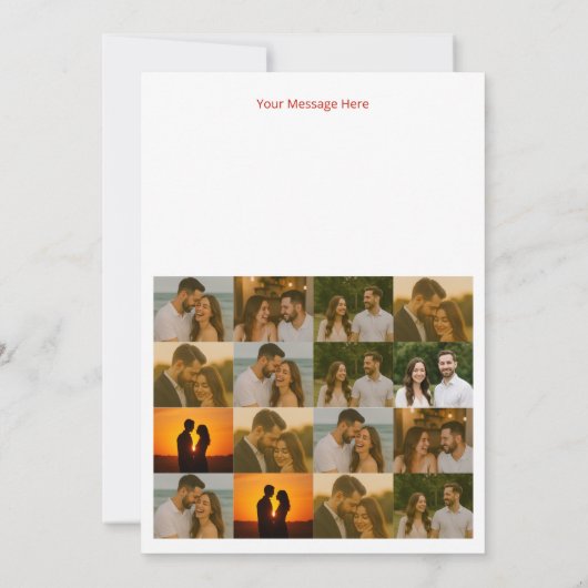 Fully Customizable Anniversary Card for Couple (Achterkant)