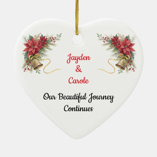 Fully customizable first Christmas ornament (Achterkant)