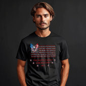 Fully Customizable Patriotic 4th of July Design T-shirt
