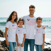 Fully Customizable Patriotic 4th of July Design T-shirt
