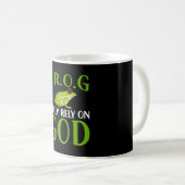 Fully Rely On God F.R.O.G - Frog Koffiemok (Voorkant rechts)