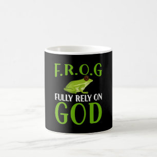 Fully Rely On God F.R.O.G - Frog Koffiemok
