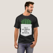 FULLY VACCINATED STILL ANTISOCIAL CACTUS  VACCINAT T-SHIRT (Voorkant volledig)