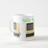 Fully Vaxxed Funny Geek Computer Joke Koffiemok (Voorkant links)
