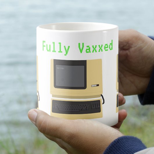 Fully Vaxxed Funny Geek Computer Joke Koffiemok