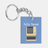 Fully Vaxxed Funny Geek Computer Joke Sleutelhanger (Voorkant Links)