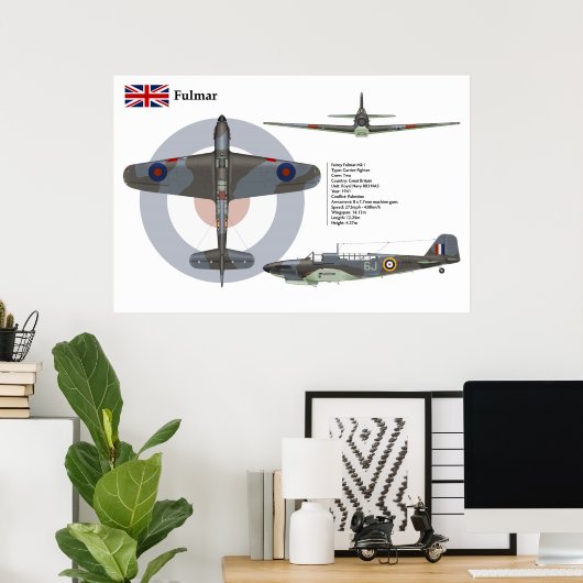 Fulmar 803 Squadron Poster (Thuiskantoor)
