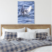 Fulmar natuur foto canvas print (Insitu (Slaapkamer))