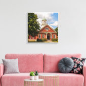 Fulton County Court House in Johnstown, NY Canvas Afdruk (Insitu (Woonkamer))