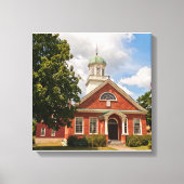 Fulton County Court House in Johnstown, NY Canvas Afdruk (Voorkant)