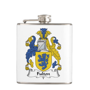 Fulton Family Crest Heupfles