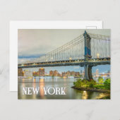 Fulton Ferry Landing, New York, USA Briefkaart (Voorkant / Achterkant)