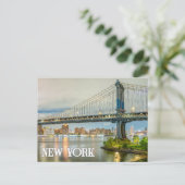 Fulton Ferry Landing, New York, VS Briefkaart (Staand voorkant)