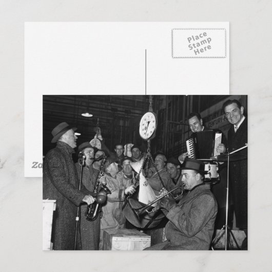 Fulton Fish Band, 1962 Briefkaart (Voorkant / Achterkant)