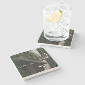 Fulton Five Charleston, SC. Marble Stone Onderzett Stenen Onderzetter (Zijkant)