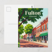 Fulton Missouri Briefkaart (Voorkant / Achterkant)